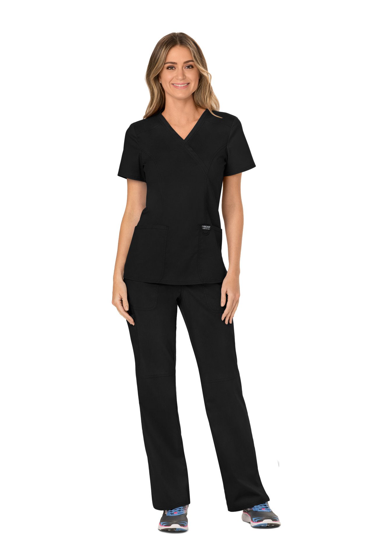 Cherokee Revolution WW610 Mock Wrap Top